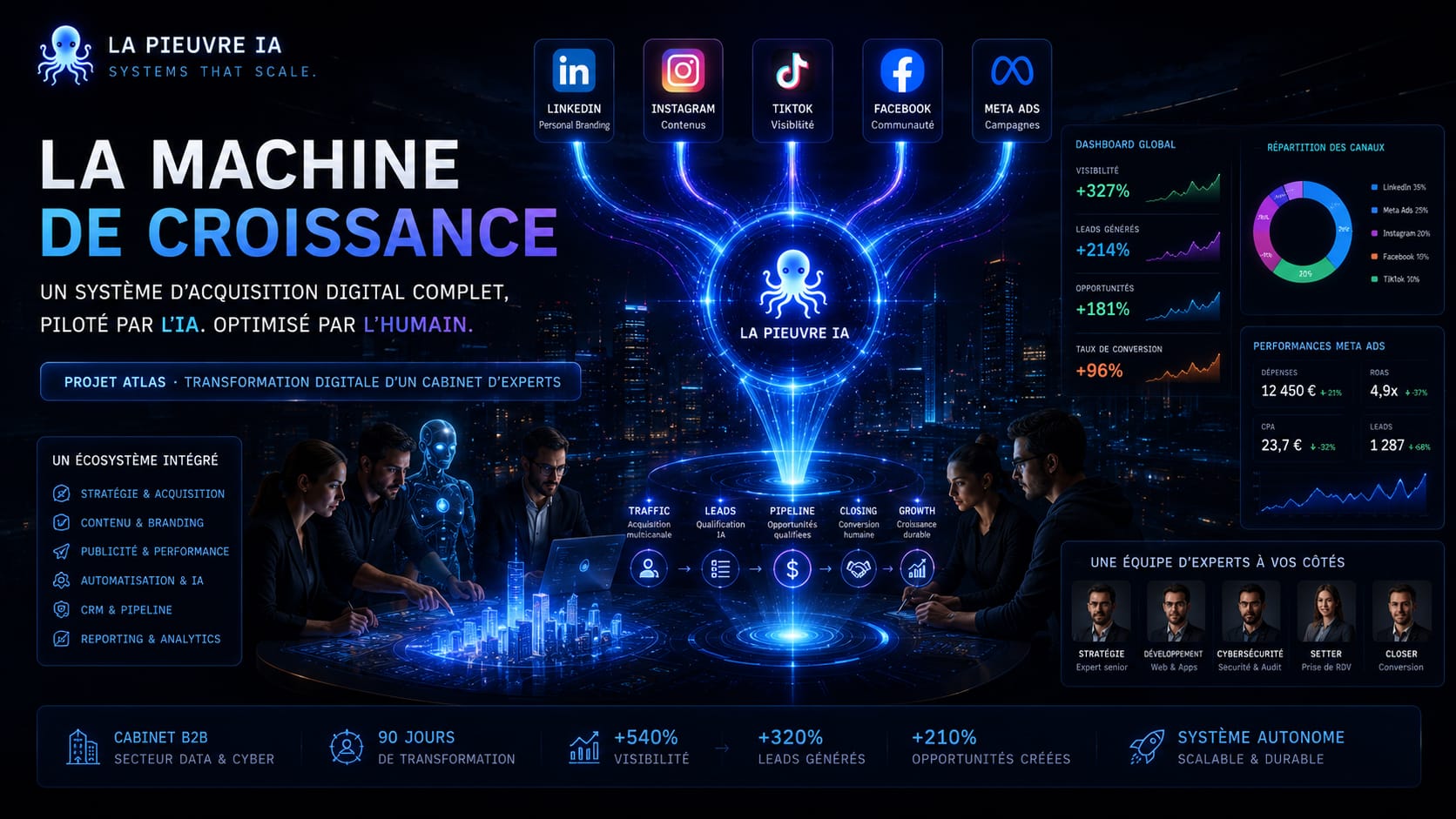 La Pieuvre IA - Vue d'ensemble du système d'acquisition digital